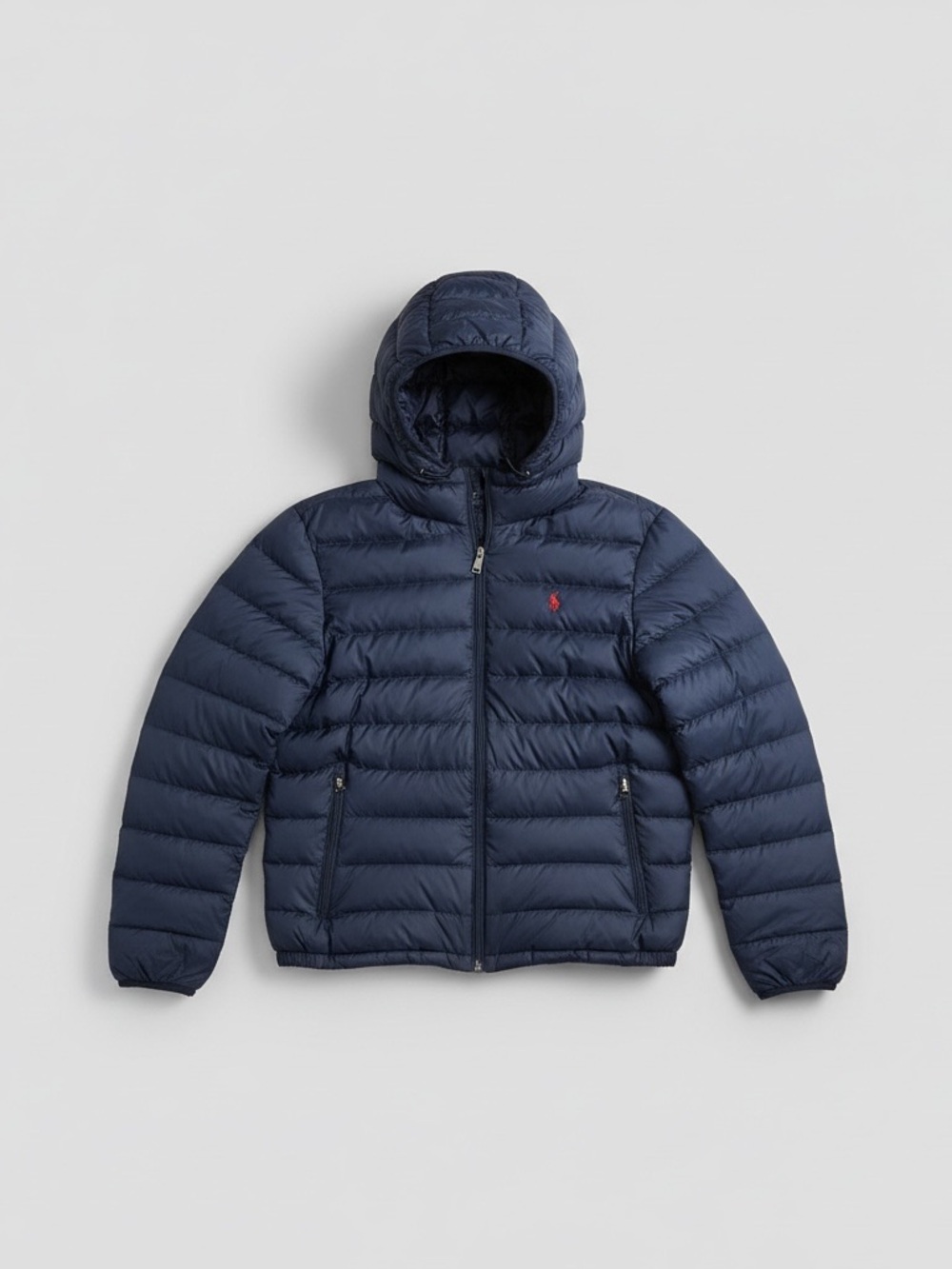 Polo Ralph Lauren Navy Hooded Puffer Jacket for men